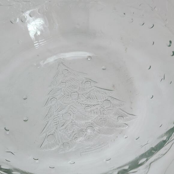 Set of 7 Vintage Arcoroc Holly Tree Tannenbaum Embossed Glass Christmas Bowls - Picture 12 of 12